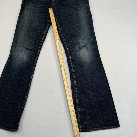 Silver Bootcut Flare Julia Jeans Womens Size 29X32 Dark Wash Mid Rise - Picture 10 of 14